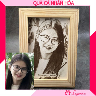 Quà Tặng Sinh Nhật, Kỷ Niệm Cho Bạn Gái, Bạn Trai, Vợ Chồng - Tranh Gỗ Lồng Khung Khắc Laser TG02