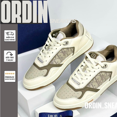 Giày DIO B27 White Brown Trắng Nâu 1947 Lai Au Fullbox Cứng Cao Cấp