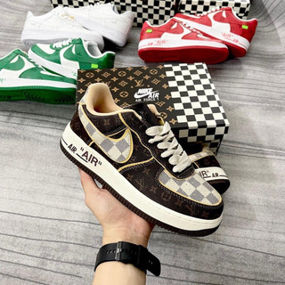 Giày thể thao nam nữ bản cao cấp, giày af1 lv nâu cao cấp hàng đẹp full box đủ size 36_43 mẫu giày mới nhất