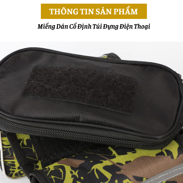Túi Đựng Đồ Treo Sườn Xe Đạp Đa Năng Có Ngăn Đựng Điện Thoại Cảm Ứng Tặng Kèm Bọc Đi Mưa