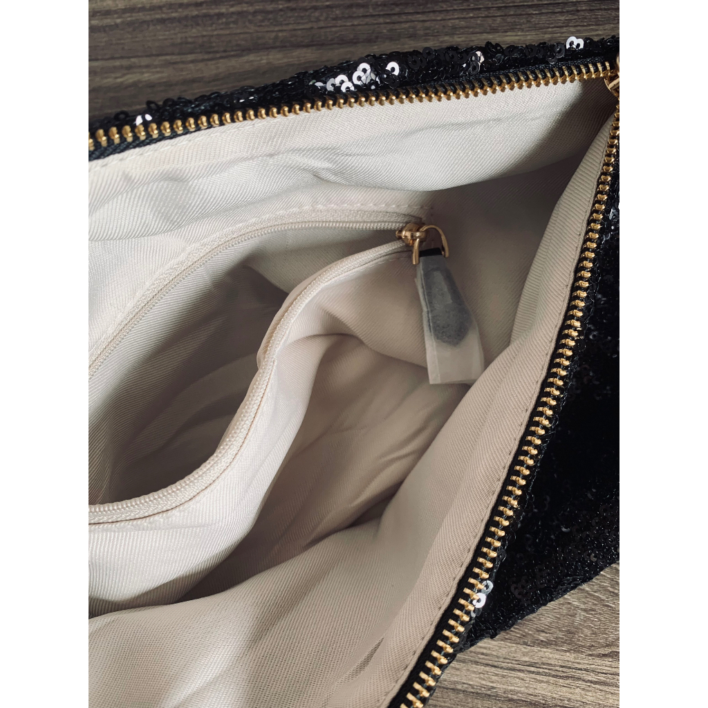 Túi cầm tay đính kim sa hiệu Hàn