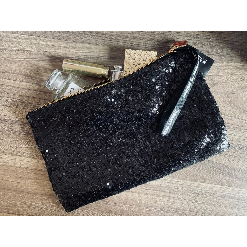 Túi cầm tay đính kim sa hiệu Hàn