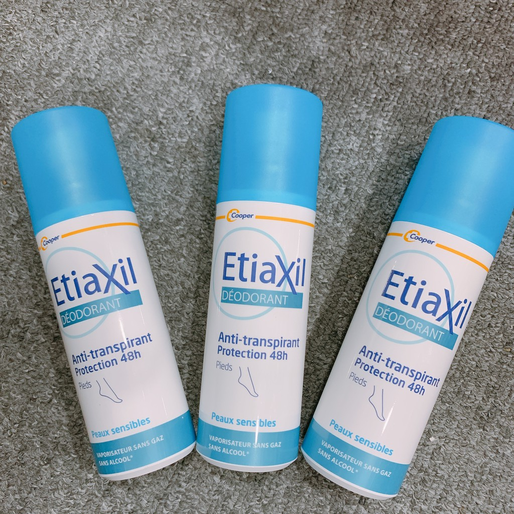 Xịt Khử Mùi Mồ Hôi Chân Etiaxil Déodorant Anti-Transpirant 48h Pieds