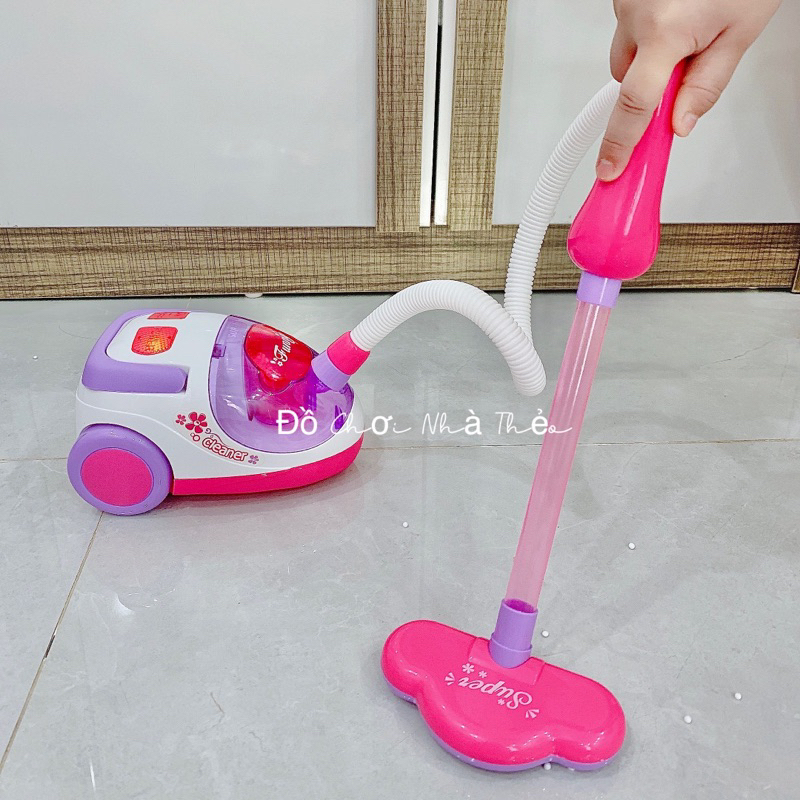 Bộ đồ chơi dọn dẹp vệ sinh cho bé - máy hút bụi đa năng có pin - xe đẩy lau nhà dành cho bé
