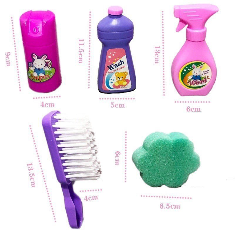 Bộ đồ chơi dọn dẹp vệ sinh cho bé - máy hút bụi đa năng có pin - xe đẩy lau nhà dành cho bé