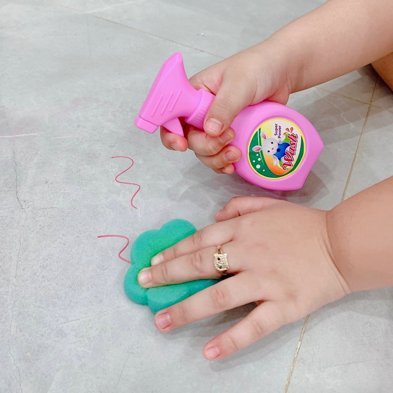 Bộ đồ chơi dọn dẹp vệ sinh cho bé - máy hút bụi đa năng có pin - xe đẩy lau nhà dành cho bé