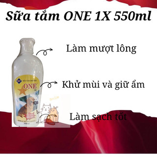 Sữa tắm One 1x cho thú cưng 550ml
