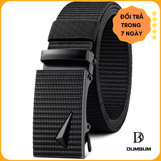 Thắt Lưng Dây Nịt Nam Vải Khóa Tự Động Siêu Bền DUMBUM DT130