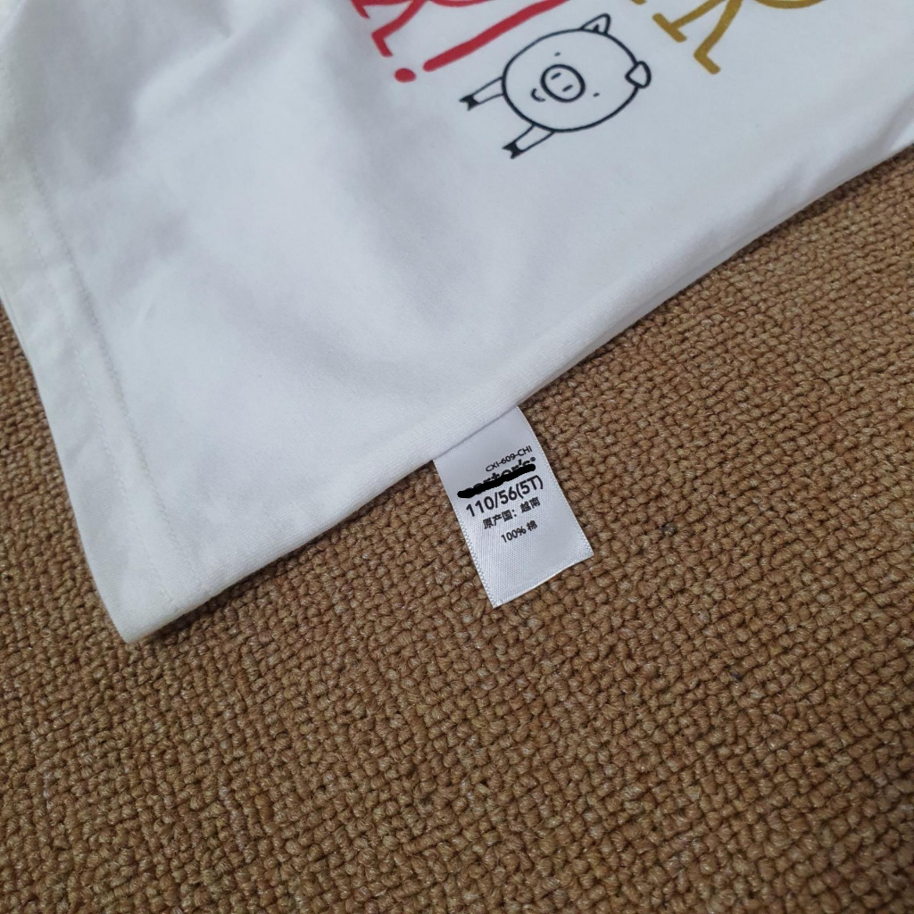 Áo phông dài tay trẻ em xuất dư, áo thu đông bé trai bé gái chất vải cotton ngực in hình