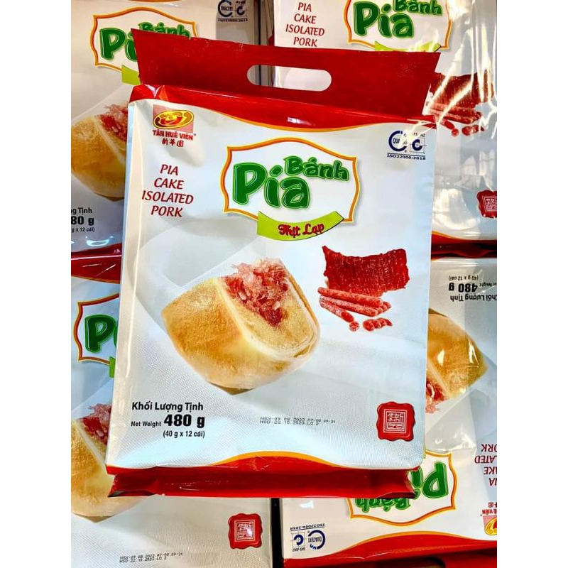 Bánh pía thịt lạp Tân Huê viên 480g
