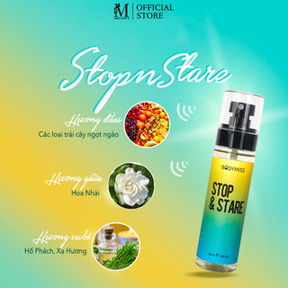 Bodymist xịt toàn thân STOP&STARE chính hãng Mocotics, lưu hương lâu 4 - 6h, dung tích 35ml - 105ml (chai)