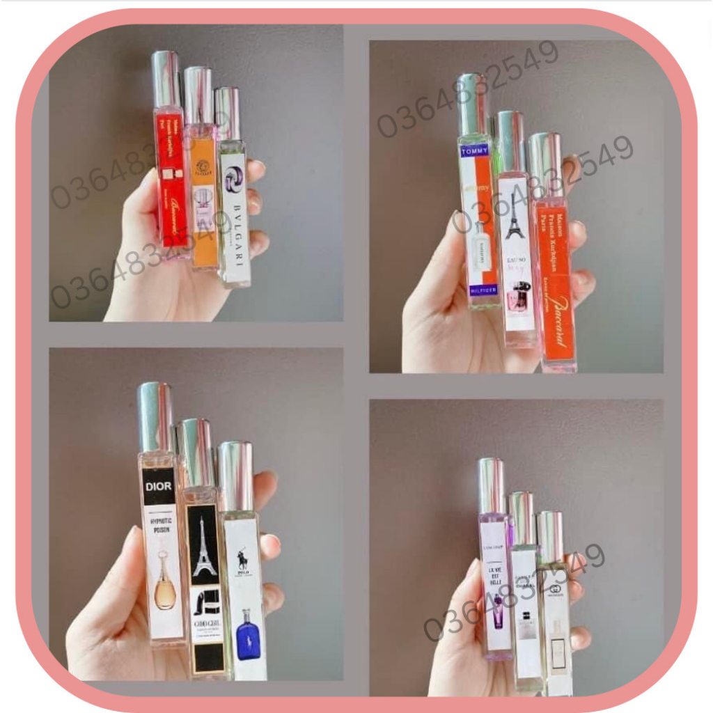 Nước Hoa, Nước Hoa Nam, Nước Hoa Nữ Chiết 10ml Mix Mùi