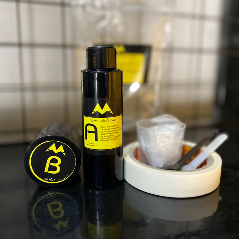 Bộ Kit SUPER TẨY Ố New- tẩy ố vàng đế bị oxy hoá ngả vàng