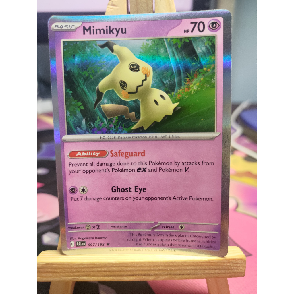 Thẻ Pokemon Mimikyu - 097/193 - Holo Rare - PALEN