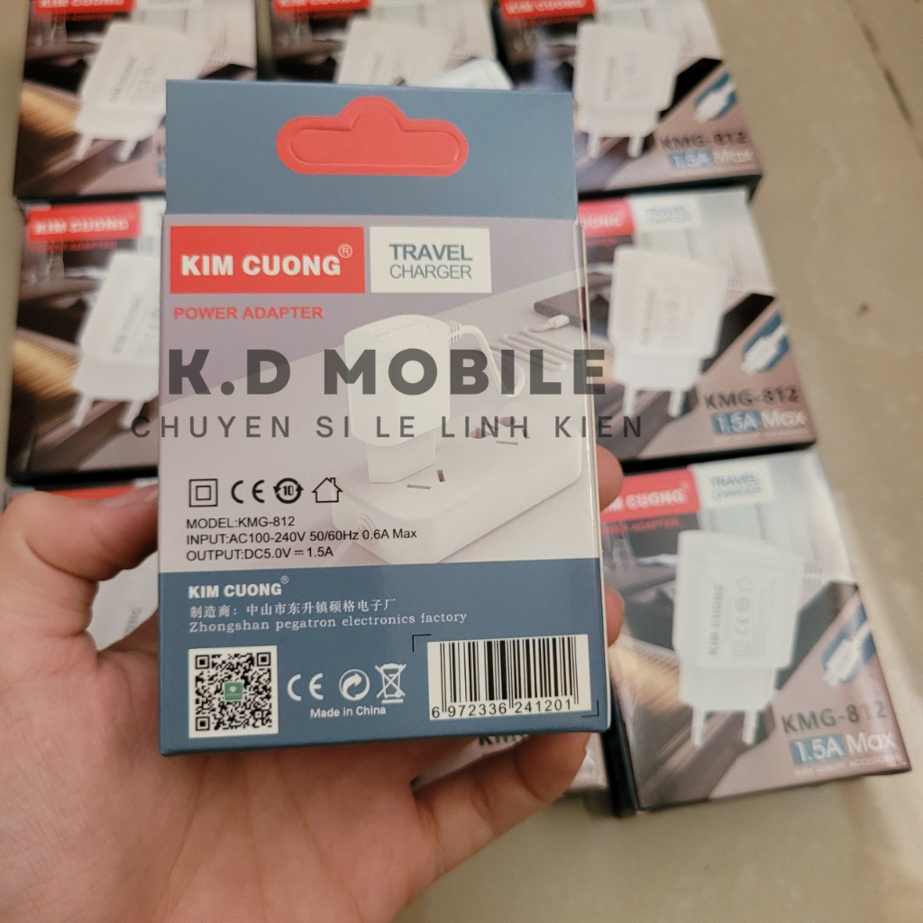 Bộ sạc chân dẹt cho máy Nokia, sạc chân dẹt hiệu kim cương KMG-812  - Shop Dung