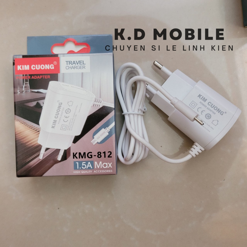 Bộ sạc chân dẹt cho máy Nokia, sạc chân dẹt hiệu kim cương KMG-812  - Shop Dung