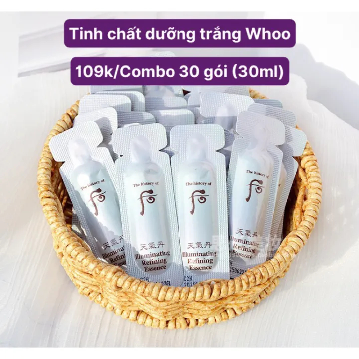 Gói Tinh Chất Tái Sinh Bừng Sáng Làn Da Whoo Illuminating Regenerating Essence 1ml