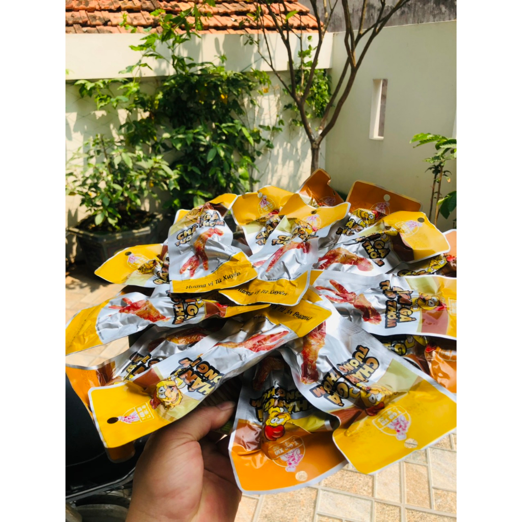 Chân Gà Tương Thơm - COMBO 20 Chân Vàng Đỏ Thơm Ngon Dai Giòn Hấp Dẫn