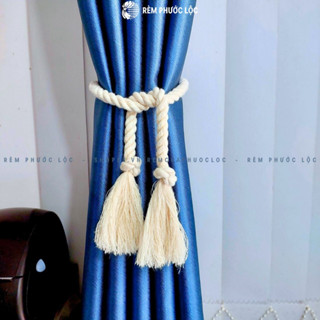 Dây Buộc Rèm Phong Cách Vintage - Dây Vén Rèm Làm Từ Dây Thừng Cotton Cao Cấp 8mm