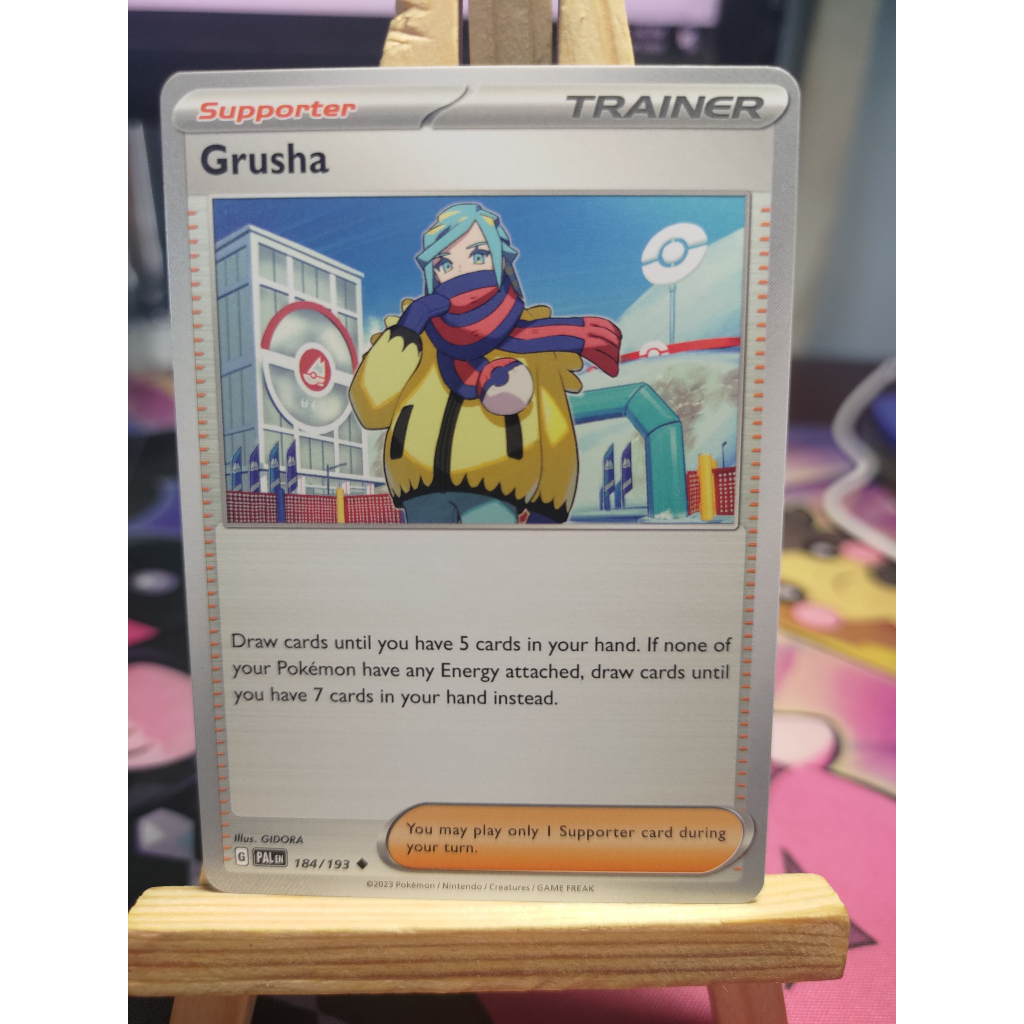 Thẻ Pokemon Trainer Supporter Grusha 184/193 - PALEN