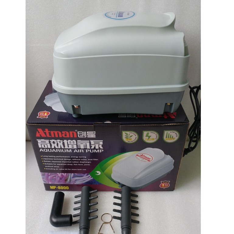 Máy sủi khí Atman HP-8000, Hp 4000 dùng cho hồ cá lớn