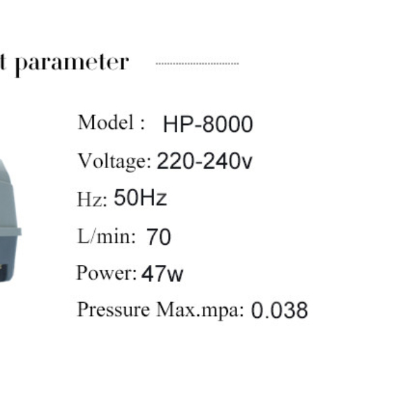 Máy sủi khí Atman HP-8000, Hp 4000 dùng cho hồ cá lớn