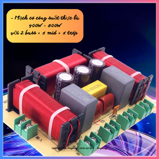 Phân tần loa full đôi 2 bass 1 mid 1 treble rceda-406 nhập khẩu cao cấp | mạch phân tần 4 loa