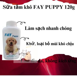Phấn Fay Puppy khử mùi, tắm khô cho chó (120g)