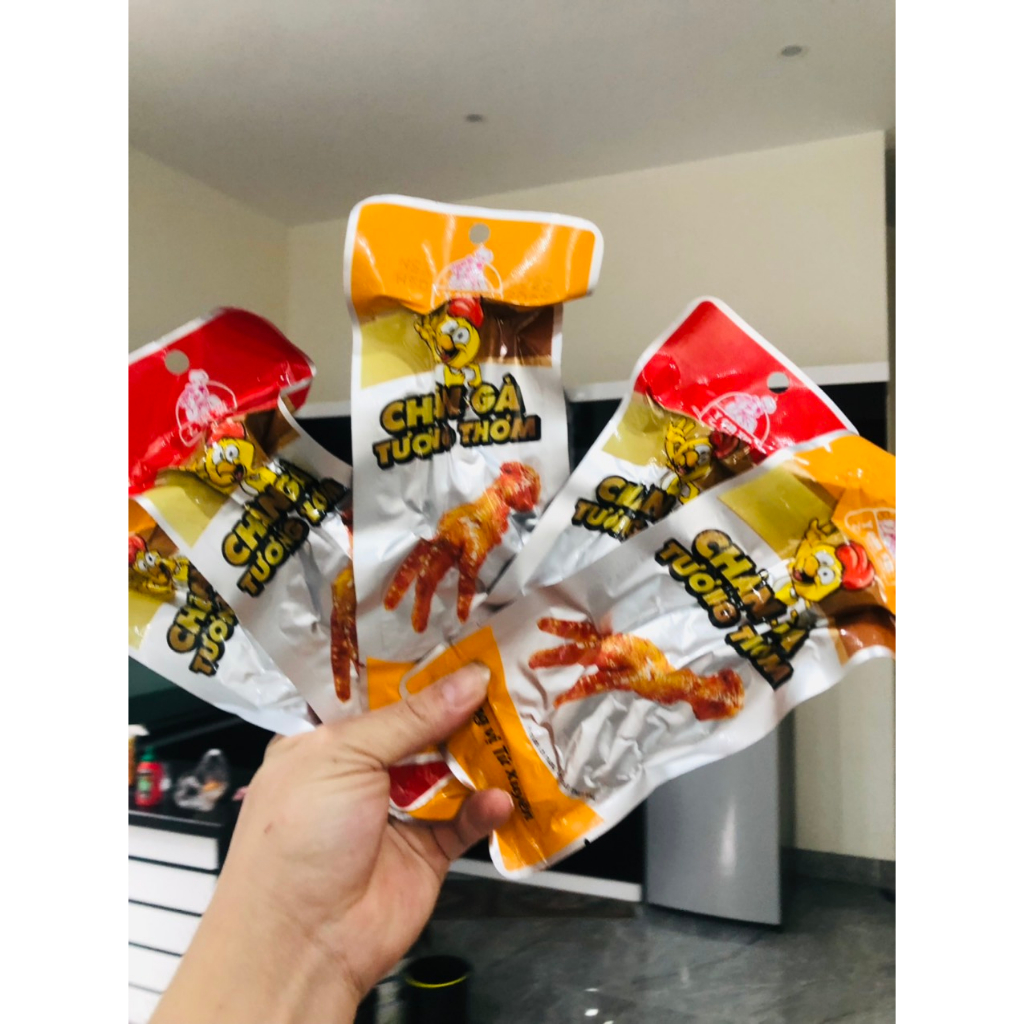 Chân Gà Tương Thơm - COMBO 20 Chân Vàng Đỏ Thơm Ngon Dai Giòn Hấp Dẫn