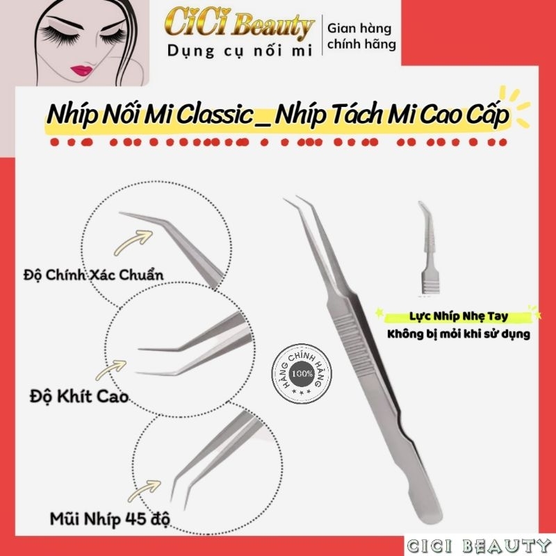 Nhíp nối mi_Nhíp Tách mi cao cấp AS10 Chính Hãng