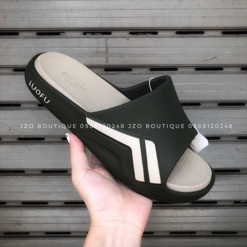 Dép lê nam quai ngang LUOFU dáng bánh mì - Chất liệu nhựa đúc nguyên khối siêu nhẹ E6213