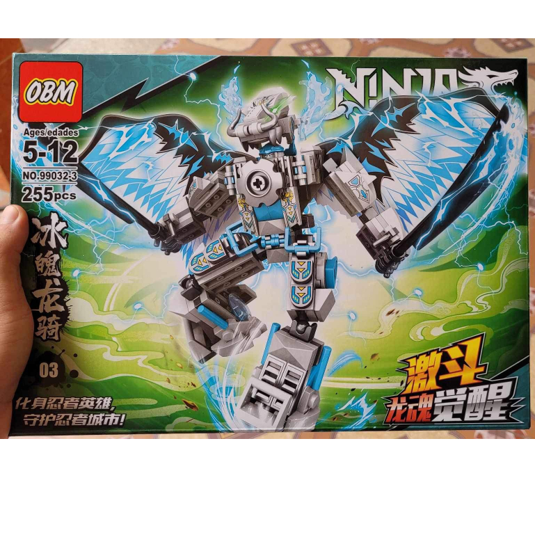 Bộ Lego Ninja Rồng, Lắp Ráp Xếp Hình Robot Có Hộp Cho Các Bé