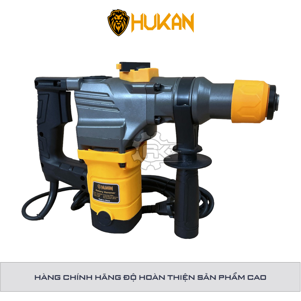 Máy khoan đục bê tông HUKAN RH2060, Tặng 5 Mũi khoan đục