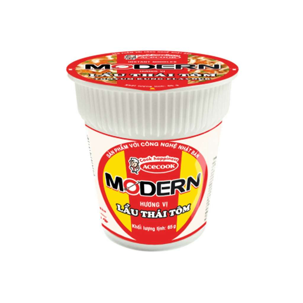 Combo 6 mì ly Modern Lẩu Thái Tôm Acecook tiện dụng mọi lúc mọi nơi