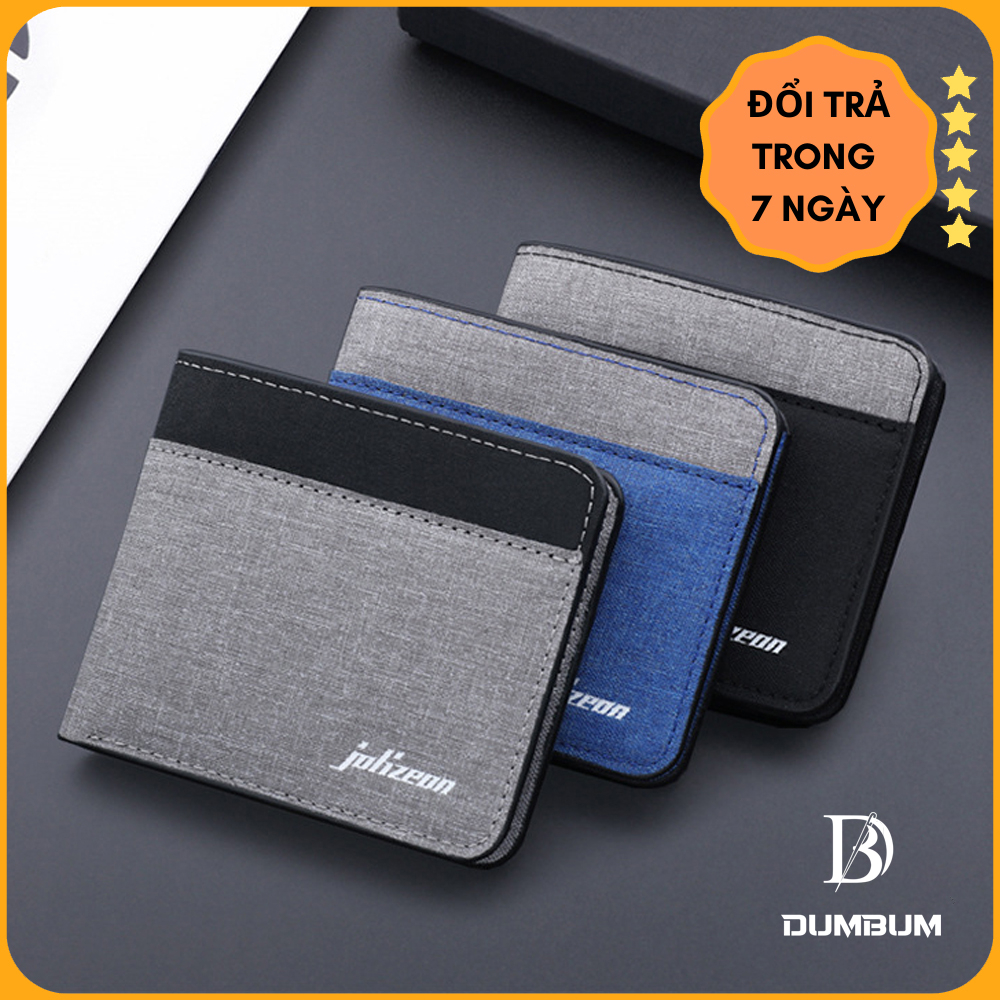 Ví Bóp Canvas Kiểu Dáng Hàn Quốc Viền Trẻ Trung Nhiều Ngăn Vải Canvas Bền Bỉ Tiện Lợi DUMBUM DV108