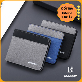 Ví Bóp Canvas Kiểu Dáng Hàn Quốc Viền Trẻ Trung Nhiều Ngăn Vải Canvas Bền Bỉ Tiện Lợi DUMBUM DV108