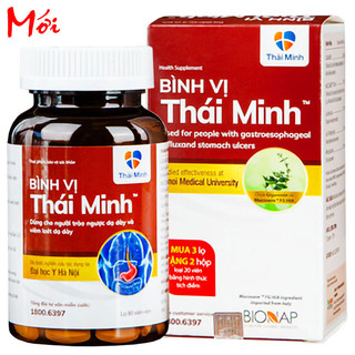 Bình Vị Thái Minh – Hỗ trợ giảm đau dạ dày, trào ngược và viêm loét dạ dày (hộp 20 & 80 viên)