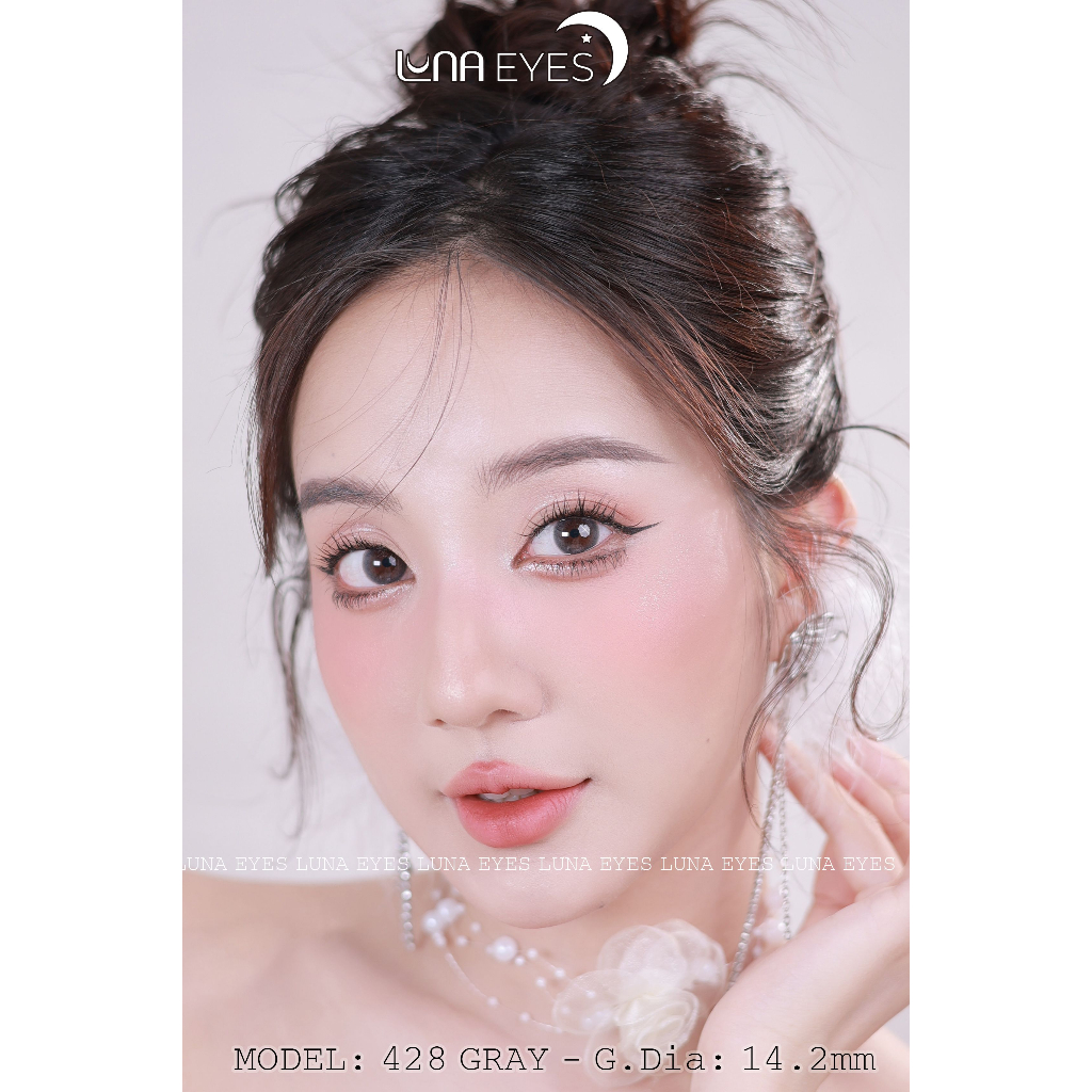 [1-day] Kính áp tròng LUNA EYES 428 Gray, size vừa - lens 1 ngày