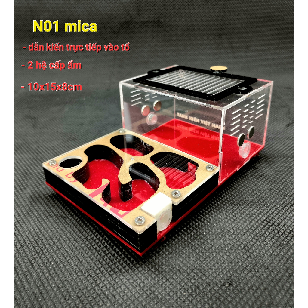 Hộp nuôi kiến/ Tank nuôi kiến N01 mica