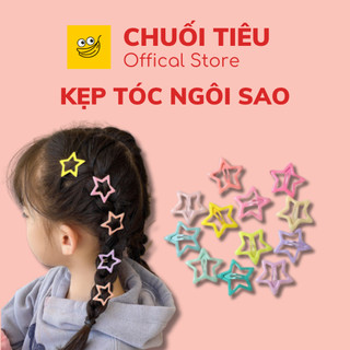 Cặp tóc hình ngôi sao nhiều màu sắc nổi bật