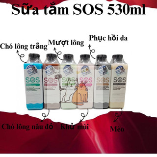 Sữa Tắm SOS lưu hương lâu, loại bỏ mùi hôi cho Chó Mèo