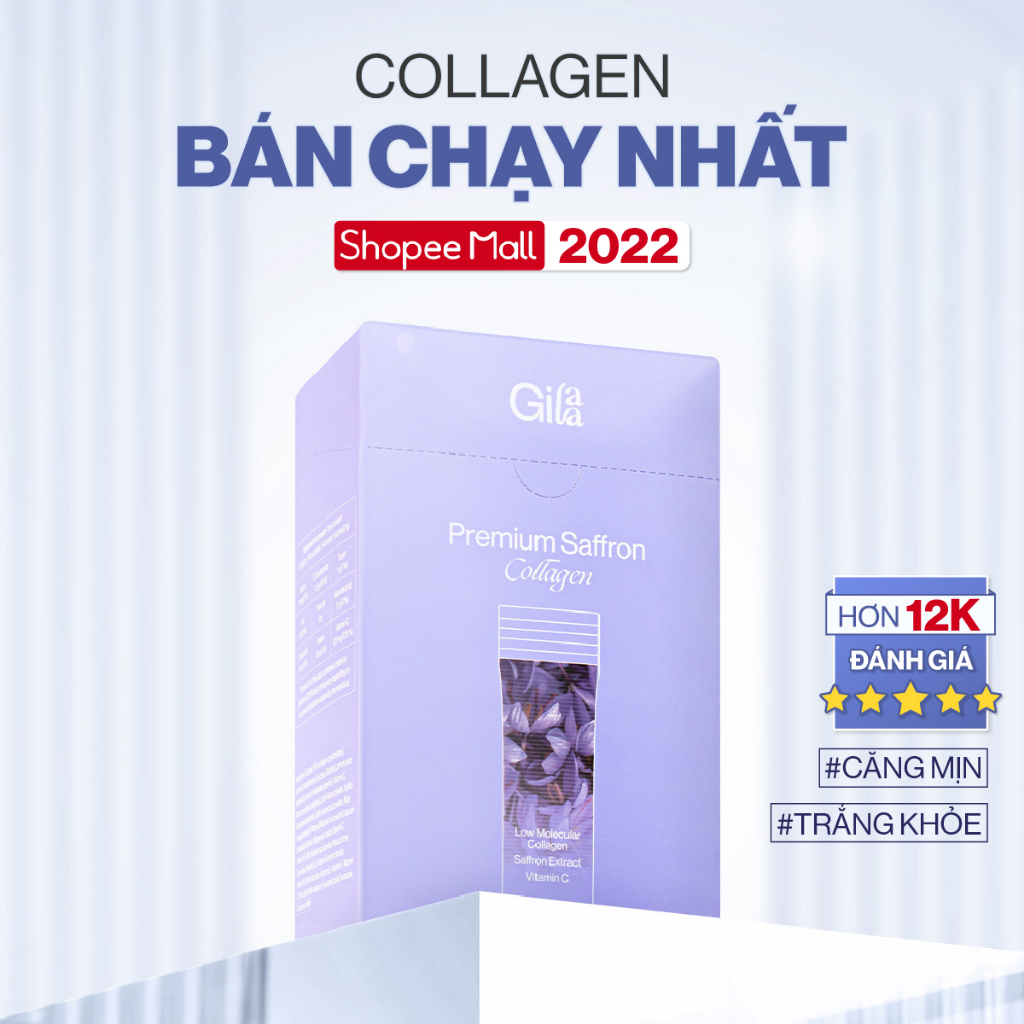 Combo 2 Hộp bột uống Collagen Cao Cấp Kết Hợp Saffron (60 gói x 2)