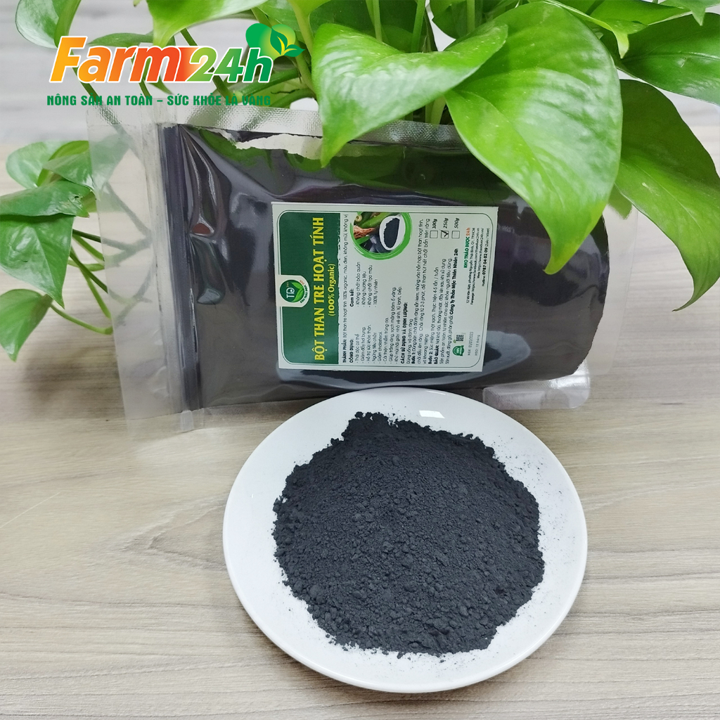 Bột than tre hoạt tính 100% organic, giúp răng trắng sáng, sạch mảng bám ố vàng, tạo màu thực phẩm tự nhiên