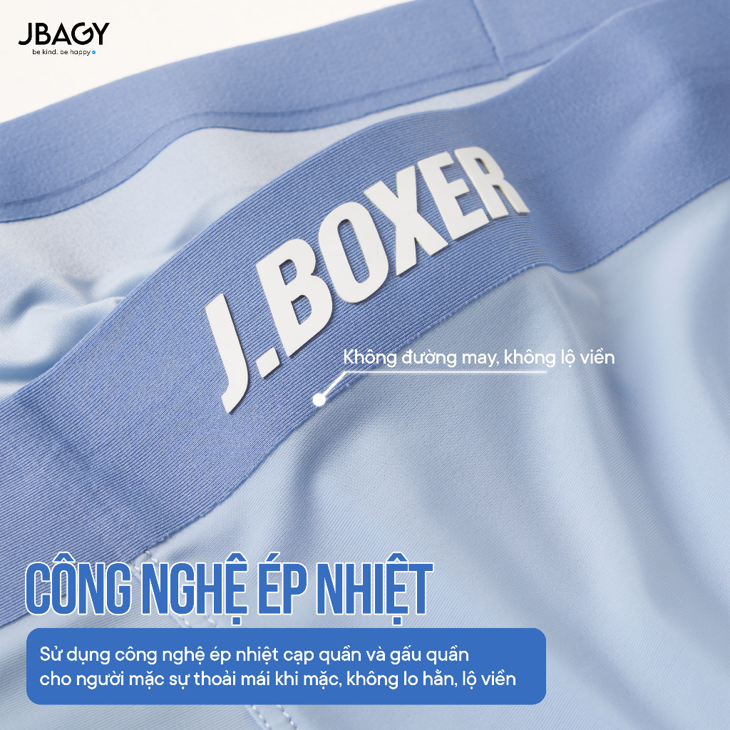 Quần sịp nam J.BOXER công nghệ NANO BẠC kháng khuẩn khử mùi thương hiệu JBAGY - BX01