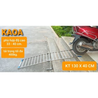Thang dắt xe máy thông minh inox có chân chống tăng chỉnh. KT 130 X 40 cm