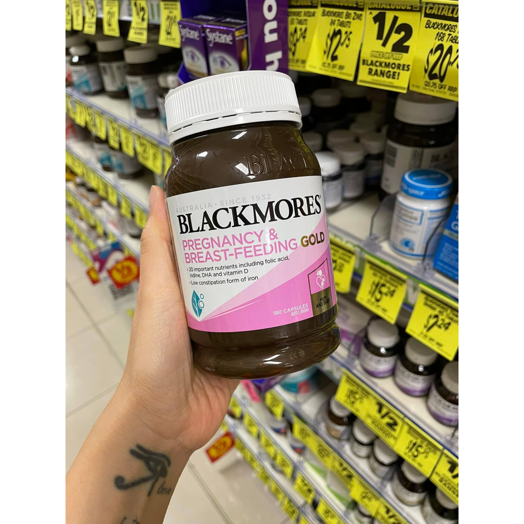 BLACKMORE PREGNANCY & BREAST FEEDING GOLD BẦU 60/180 VIÊN