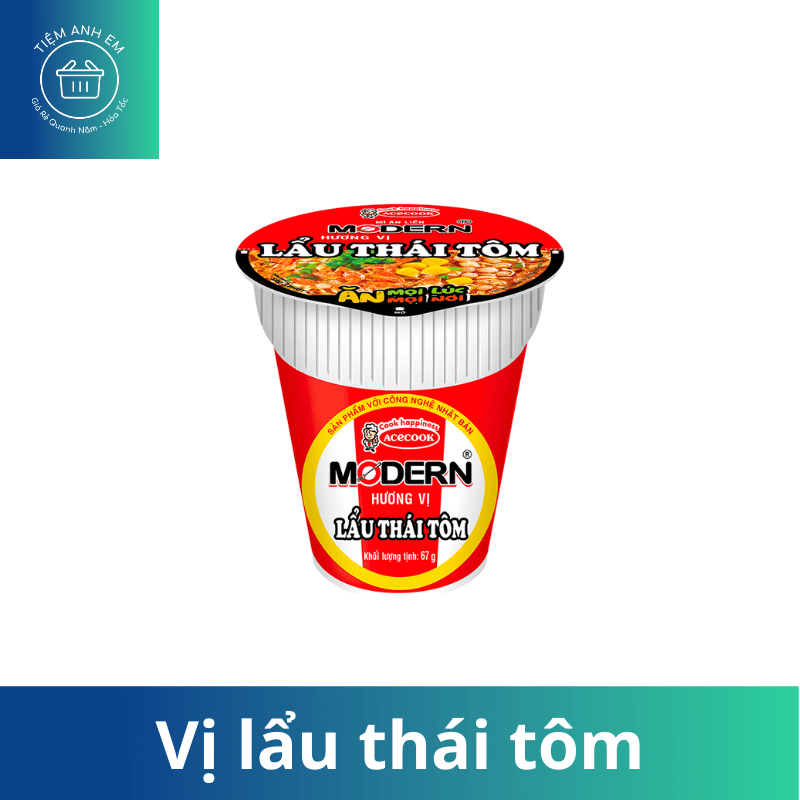 Mì ly Modern Acecook thơm ngon các vị 65g