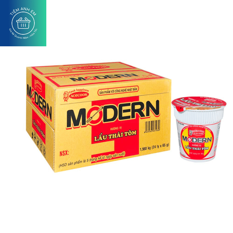 Mì ly Modern Acecook thơm ngon các vị 65g