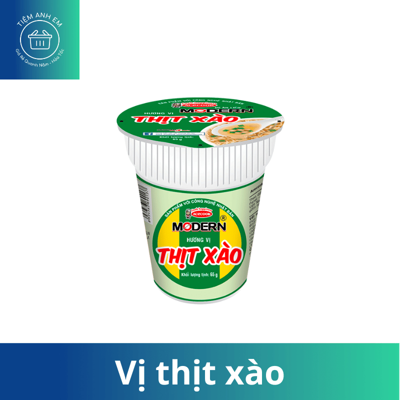 Mì ly Modern Acecook thơm ngon các vị 65g