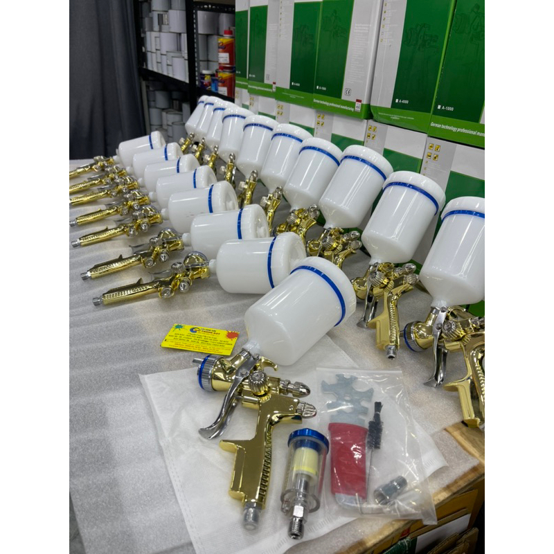 Súng Phun Sơn 1.3mm 10 lỗ  Gold MaiThànhĐạt